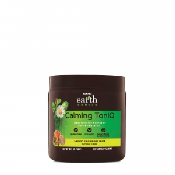 Calming Toniq cu aroma de lamaie, castravete si menta (90 grame), GNC EARTH GENIUS