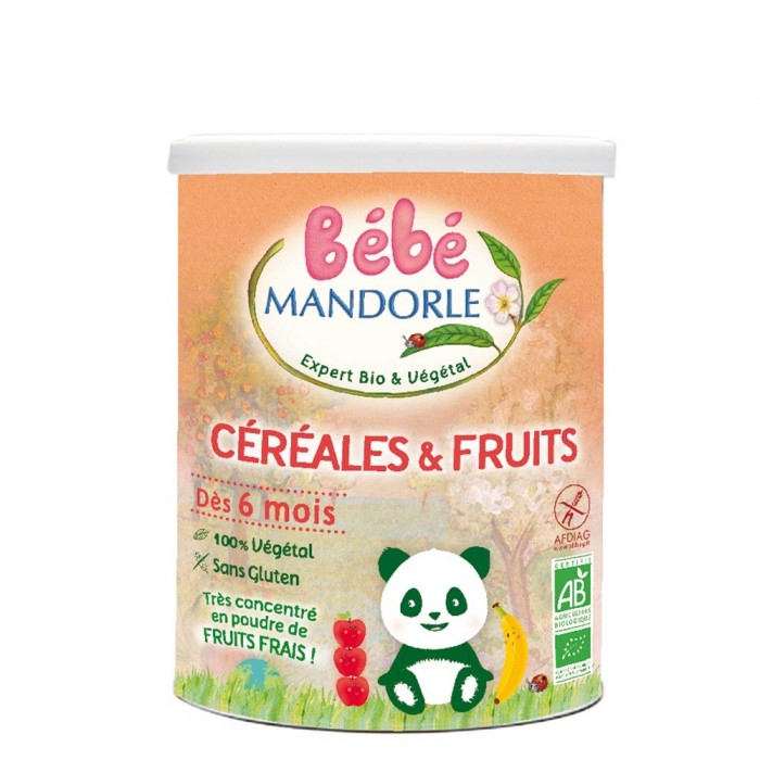 Cereale + fructe pentru bebelusi - de la 6 luni (400g), Bebe Mandorle