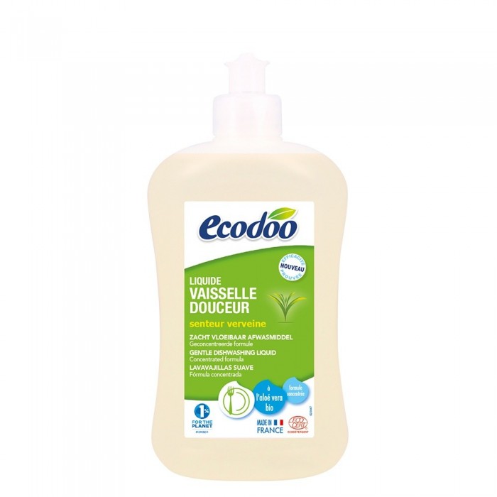 Detergent bio vase cu aloe vera si verbena (500ml), Ecodoo