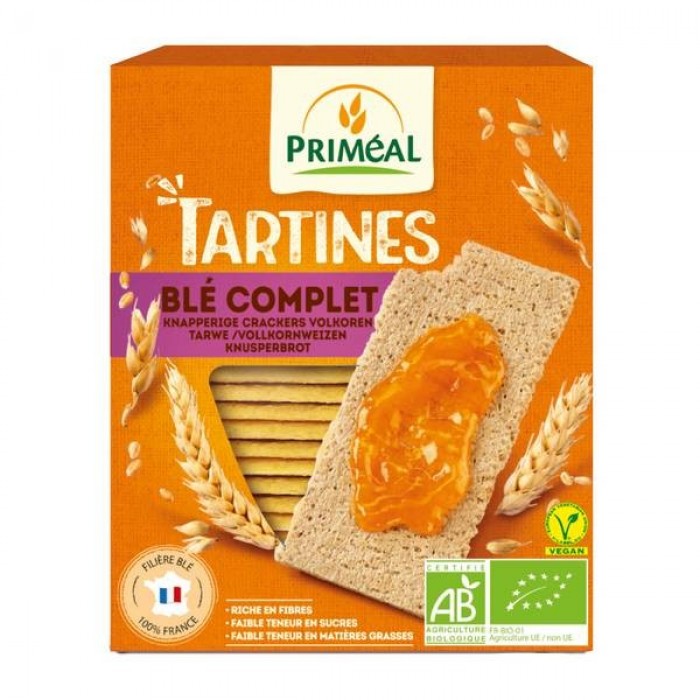 Tartine crocante cu faina integrala de grau (150g), Primeal