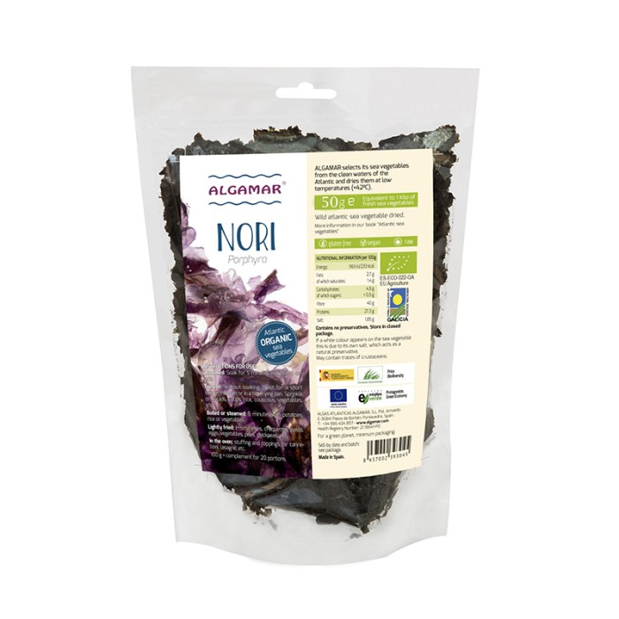 Alge nori eco (50 grame), Algamar