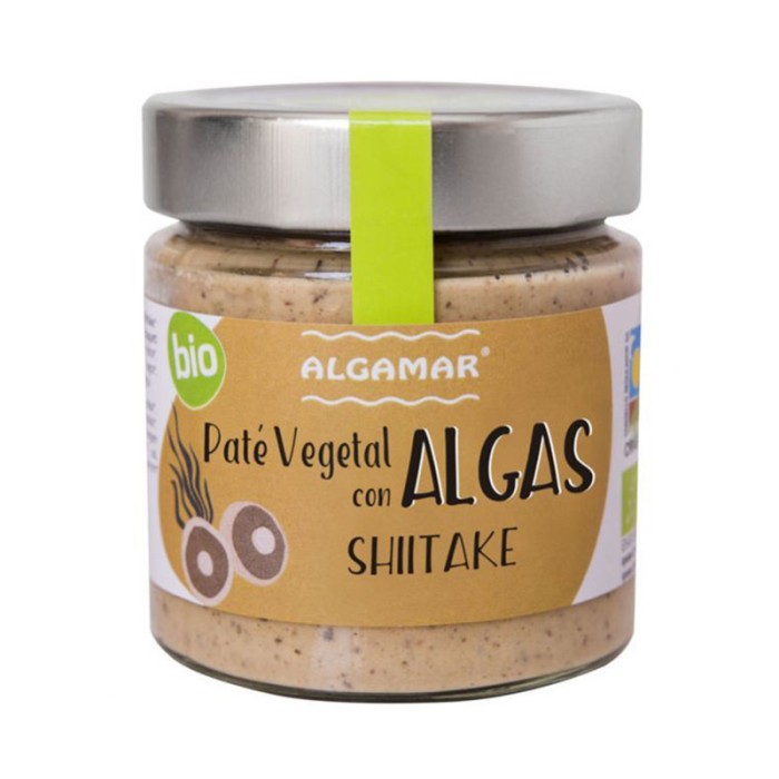 Pate vegetal cu alge si ciuperci shiitake eco (180 grame), Algamar