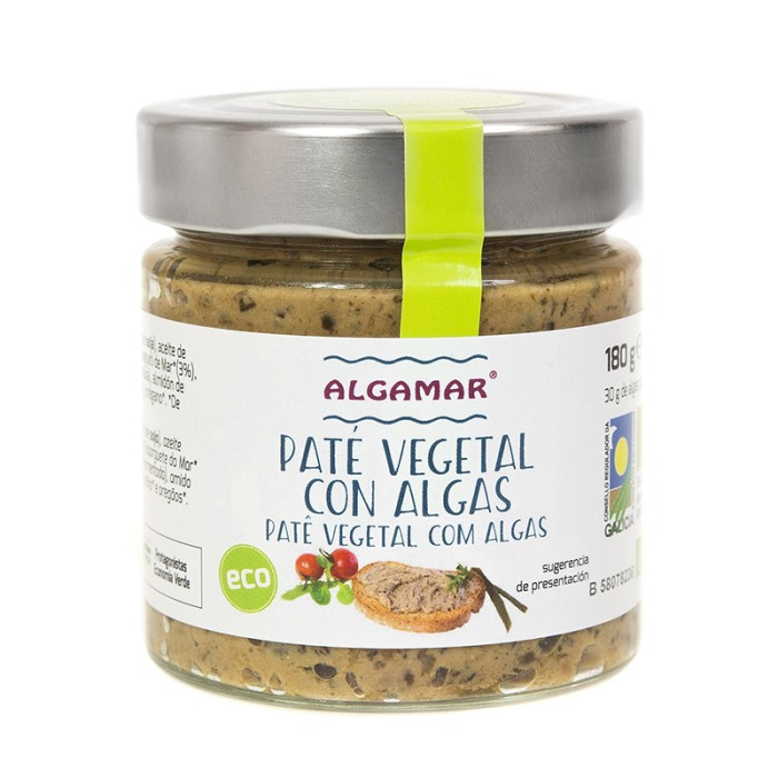 Pate vegetal cu alge marine bio (180g), Algamar