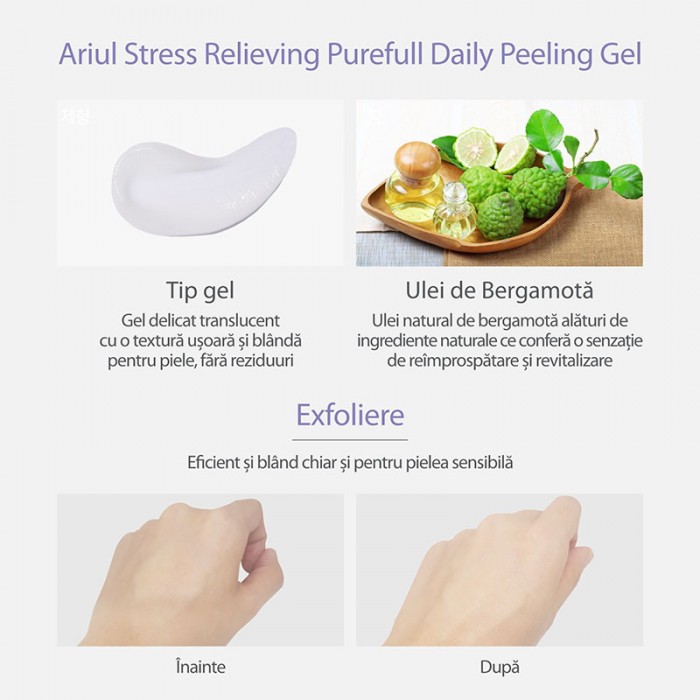 Gel exfoliant non-iritant Stress Relieving Purefull Daily Peeling Gel (150 ml), Ariul