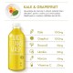 Masca servetel Juice Varza Kale si Grapefruit - luminozitate si purificare (20 grame), Ariul