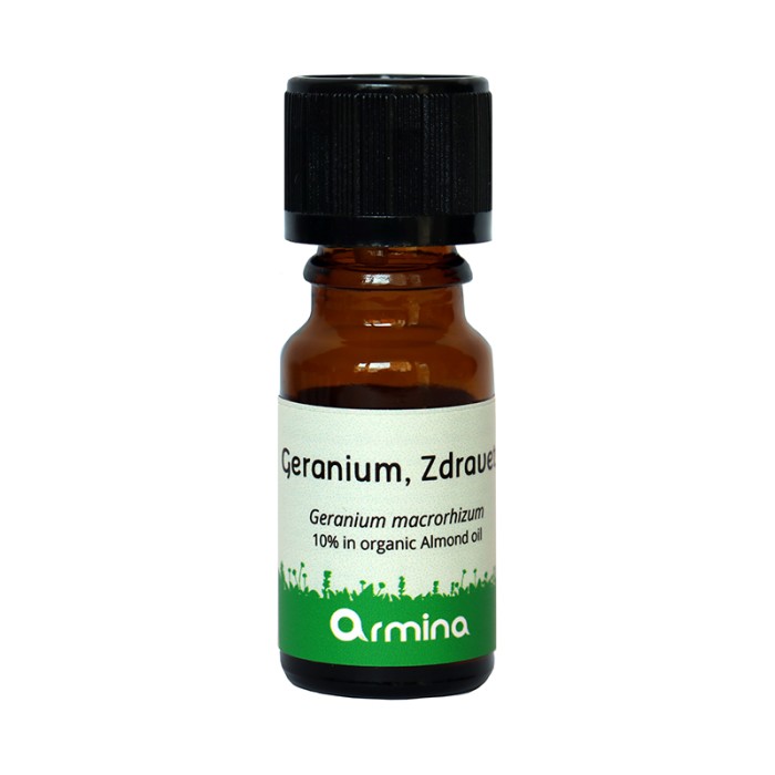 Ulei esential de geraniu bio (10 ml), Armina