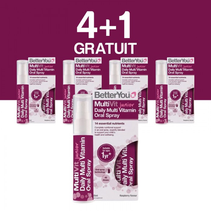 Multivit Junior Oral Spray (25ml), BetterYou 4+1 Gratuit