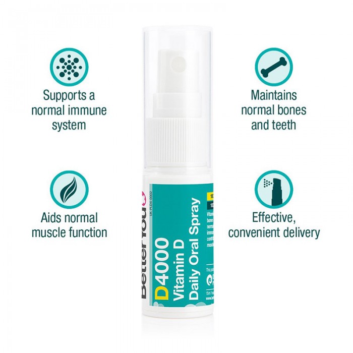 D4000 Vitamin D Oral Spray (15 ml), BetterYou
