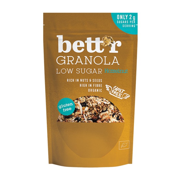 Granola cu alune de padure fara gluten eco (300 grame), Bettr