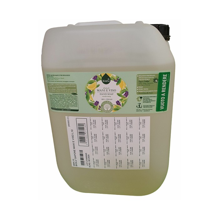 Sapun lichid ecologic cu lavanda si vitamina E (10 litri), Biolu