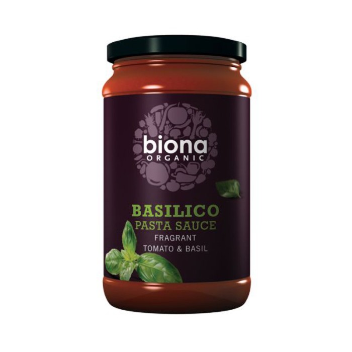 Sos Basilico pentru paste cu busuioc bio (350 grame), Biona