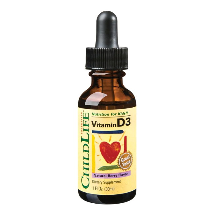 Vitamin D3 500UI (gust de fructe) (29.6 ml), ChildLife Essentials