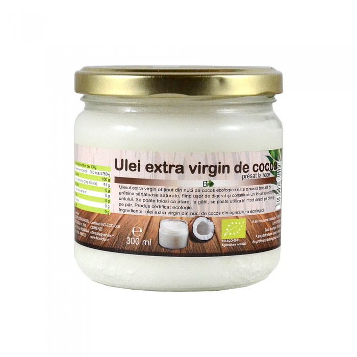 Ulei de cocos extra virgin (300 ml)