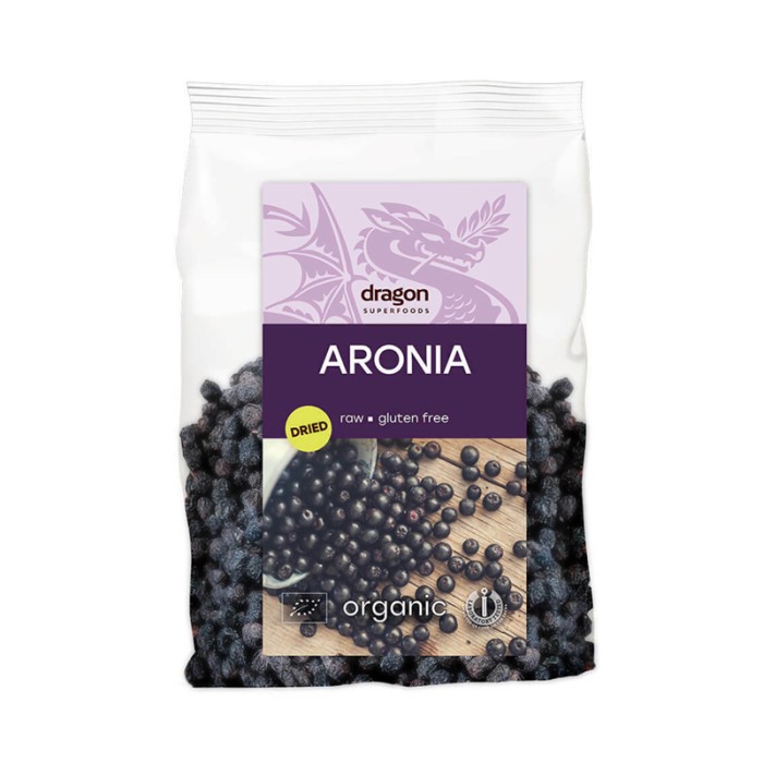 Aronia fructe uscate raw bio (150 g), Dragon Superfoods