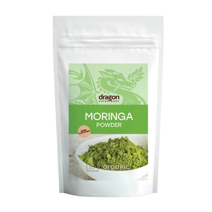 Moringa pudra bio (200 grame), Dragon Superfoods