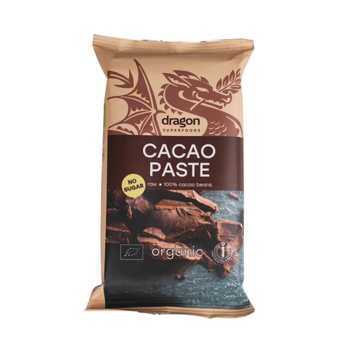 Pasta de cacao (liquor) raw bio (200 grame), Dragon Superfoods