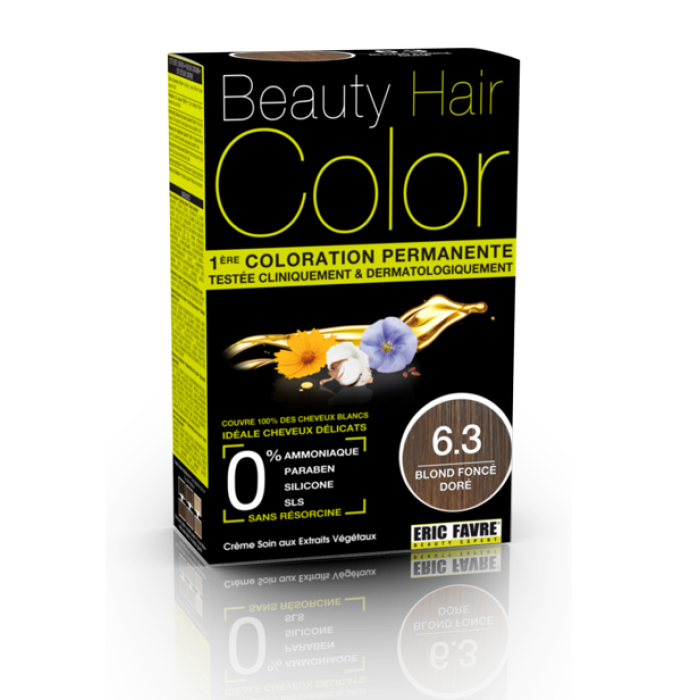 Beauty Hair - Vopsea de par 6.3 Blond inchis auriu, Eric Favre