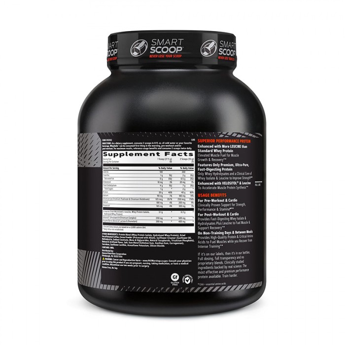 AMP Wheybolic Proteina din zer cu aroma de cafea cu lapte (1375 grame), GNC