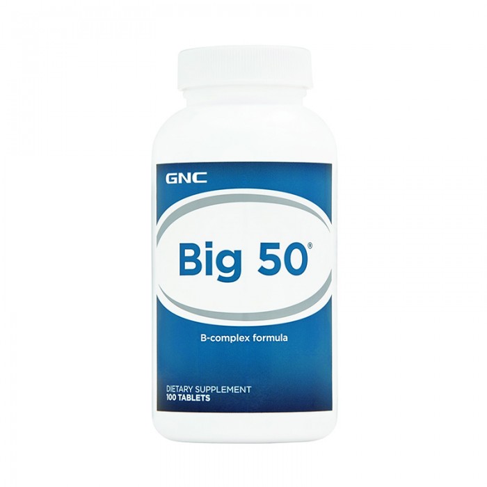 Big 50 Complex de vitamine B (100 tablete), GNC