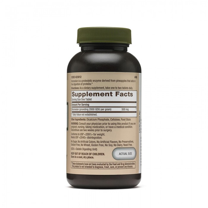Bromelaina 500 mg (60 capsule), GNC Natural Brand