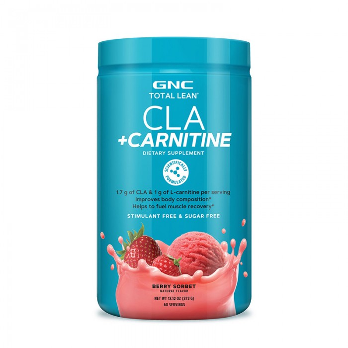 CLA si Carnitina cu aroma de serbet de fructe de padure (372 grame), GNC Total Lean