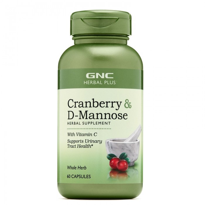 Merisor si D-Manoza cu Vitamina C (60 capsule), GNC Herbal Plus