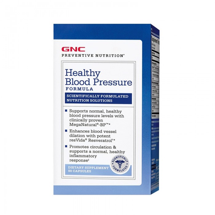 Formula pentru reglarea tensiunii arteriale (90 capsule), GNC Preventive Nutrition