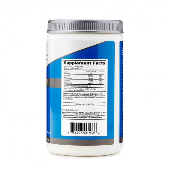 Keto BHB Formula pentru cresterea performantei cu aroma de mere si pere (255 grame), GNC KetoLogic