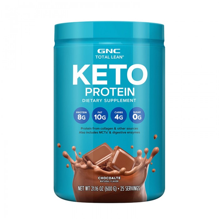 Keto Proteina cu aroma naturala de ciocolata (600 grame), GNC Total Lean