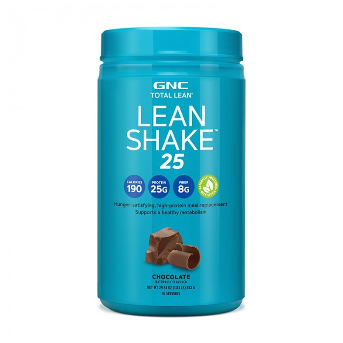 Lean Shake 25 cu aroma de naturala de ciocolata (832 grame), GNC Total Lean