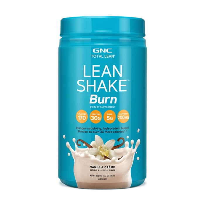 Lean Shake Burn cu aroma de vanilie (739.2 grame), GNC Total Lean