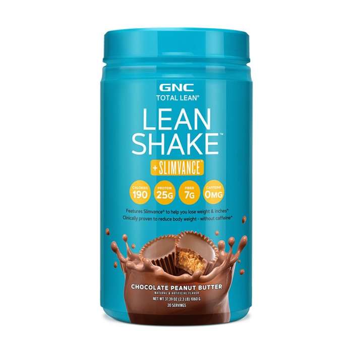 Lean Shake + Slimvance cu aroma de ciocolata si unt de arahide (1060 grame), GNC Total Lean