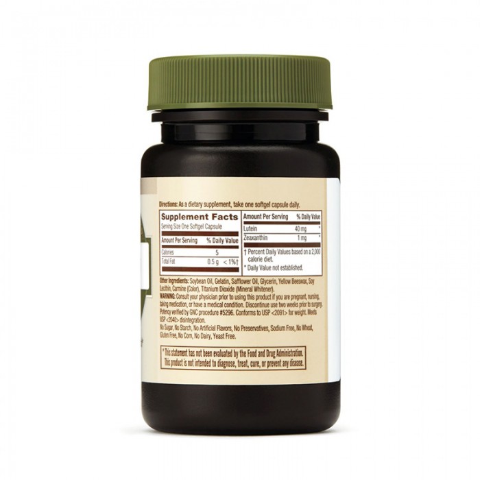 Luteina 40 mg (30 capsule), GNC Natural Brand