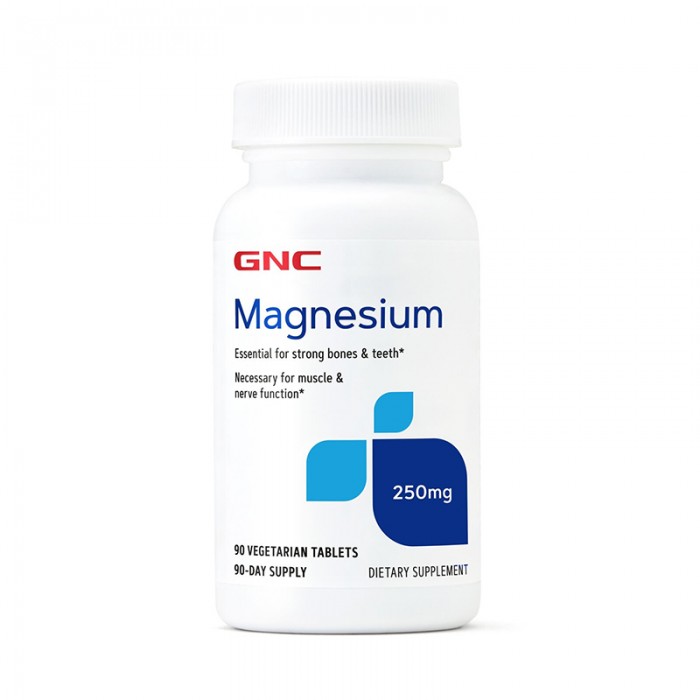 Magneziu 250 mg (90 tablete), GNC