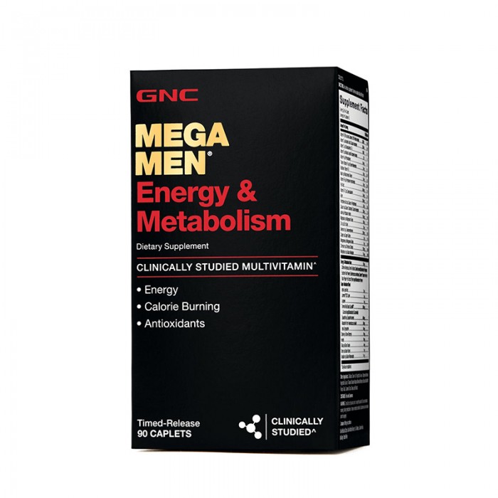 Mega Men Energy & Metabolism Complex de multivitamine pentru barbati (90 tablete), GNC