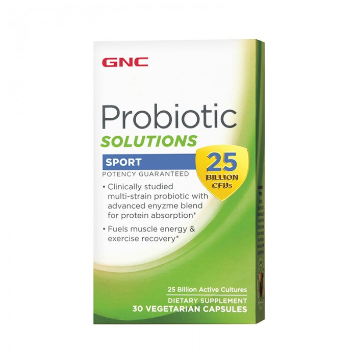 Probiotic Solutions Sport 25 miliarde culturi vii (30 capsule), GNC