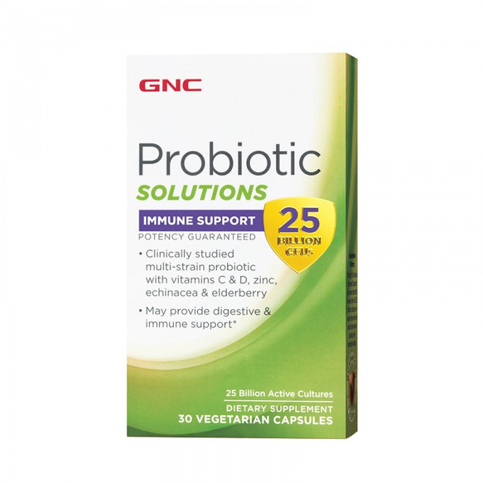 Probiotic Solutions Suport pentru imunitate 25 miliarde culturi vii (30 capsule), GNC