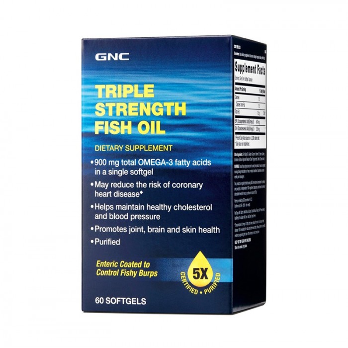 Triple Strength Fish Oil (60 capsule), GNC