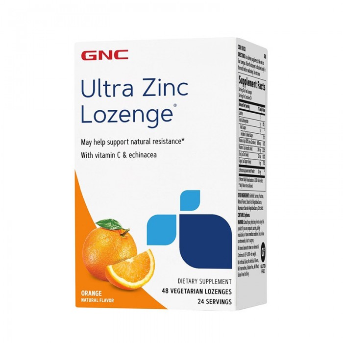 Ultra Zinc Lozenges (48 capsule cu dizolvare rapida), GNC