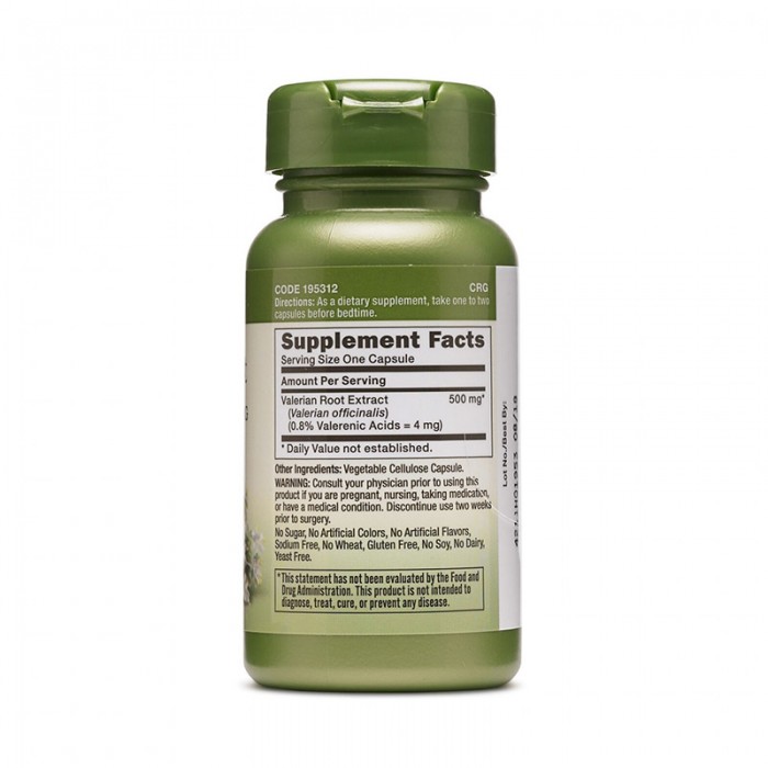 Extract standardizat din radacina de valeriana 500 mg (50 capsule), GNC Herbal Plus