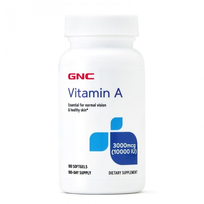 Vitamina A 10.000 UI (180 capsule gelatinoase), GNC