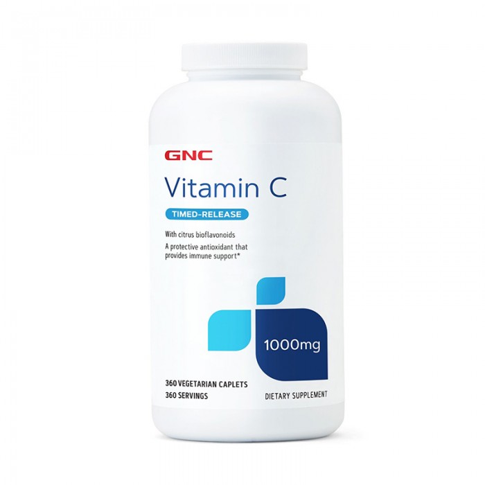 Vitamina C 1000 mg cu bioflavonoide si pulbere de macese  (360 capsule), GNC