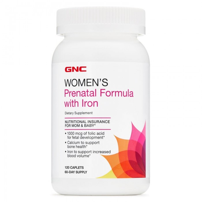 Women's Prenatal Formula with Iron (120 tablete), GNC