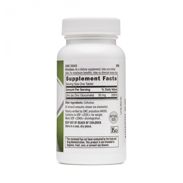 Zinc chelat 30 mg (100 capsule), GNC