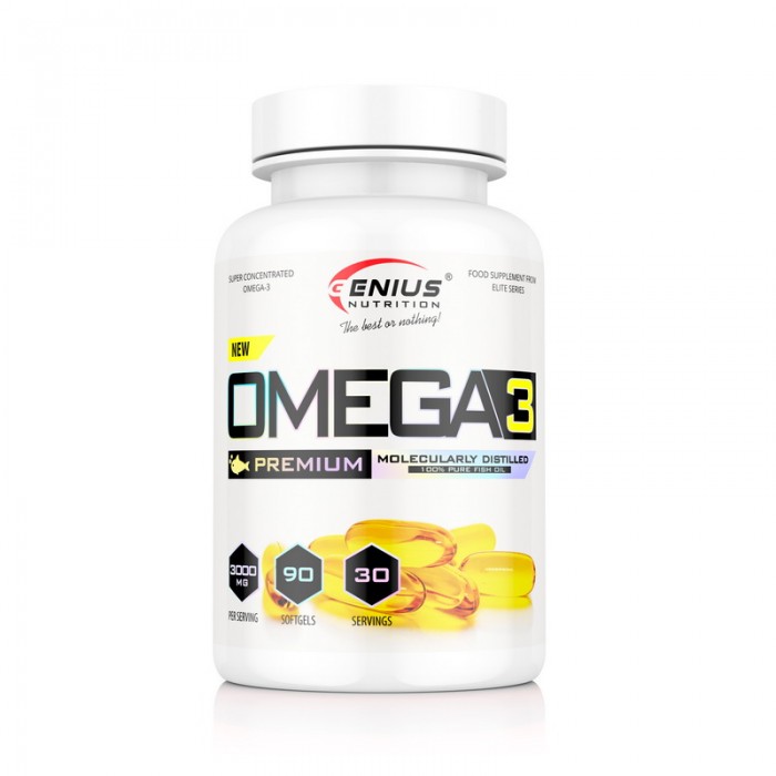 Omega-3 (90 tablete), Genius Nutrition