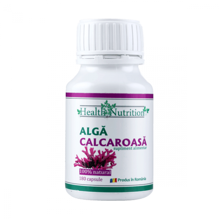 Alga calcaroasa 100% naturala (180 capsule), Health Nutrition