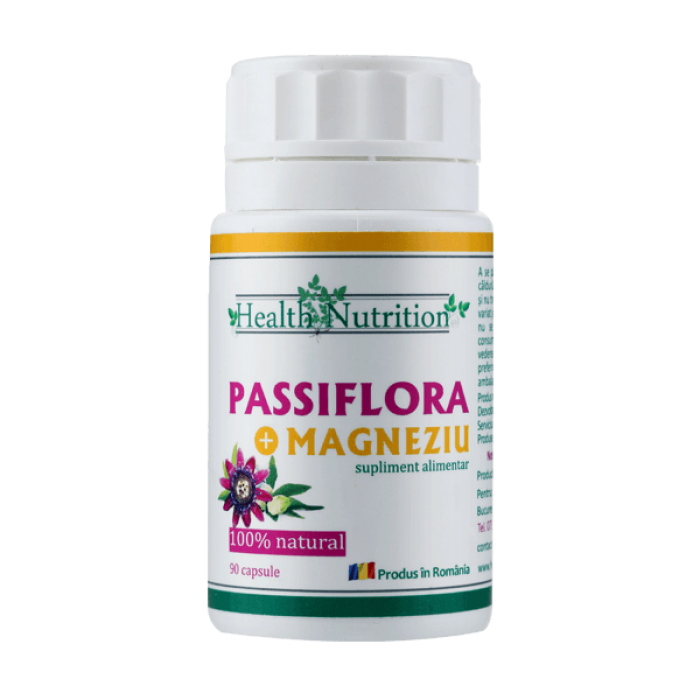 Passiflora si Magneziu (90 capsule), Health Nutrition