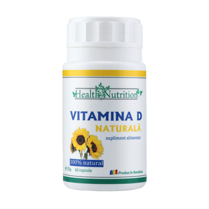 Vitamina D Naturala (60 capsule), Health Nutrition