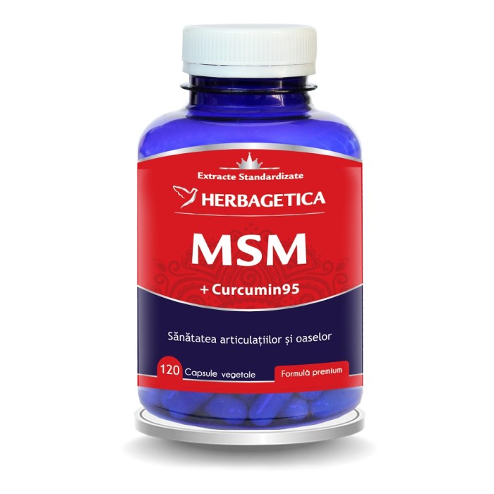 MSM + Curcumin 95 (120 capsule), Herbagetica