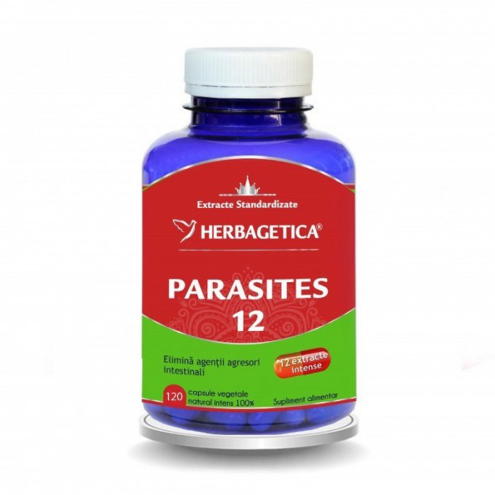 Parasites 12 Detox Forte (120 capsule), Herbagetica